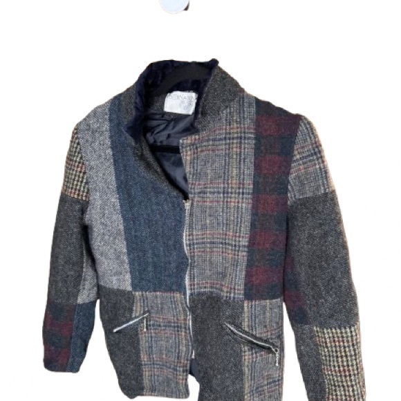 International Scene Jackets & Blazers - Vintage International Scene Patchwork Wool Jacket | Size 12 | 80s-90s